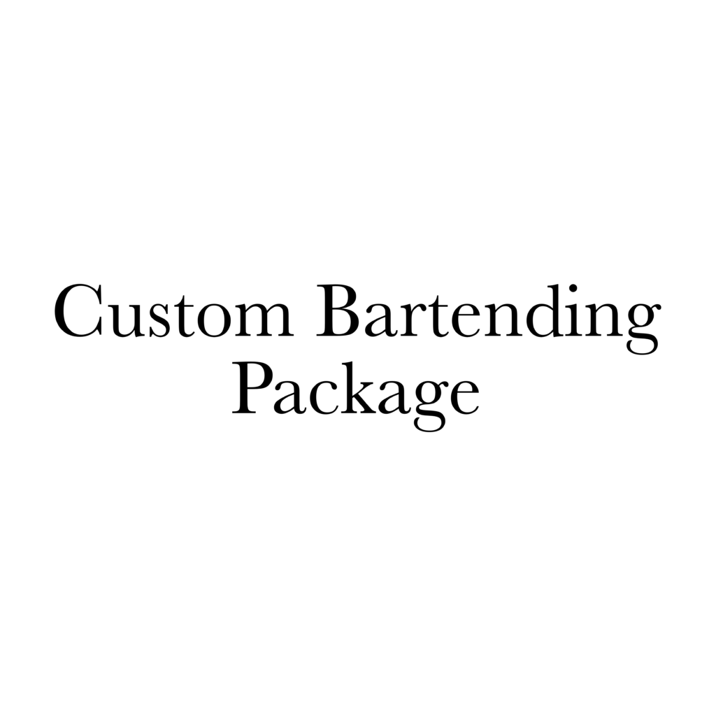 Custom Bartending Contract | 082126CM